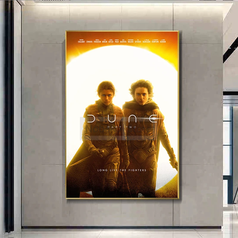 2024 Latest Popular Science Fiction Movies Dune: Part Two Poster and Prints Canvas Painting Wall Art Pictures Home Room Decor