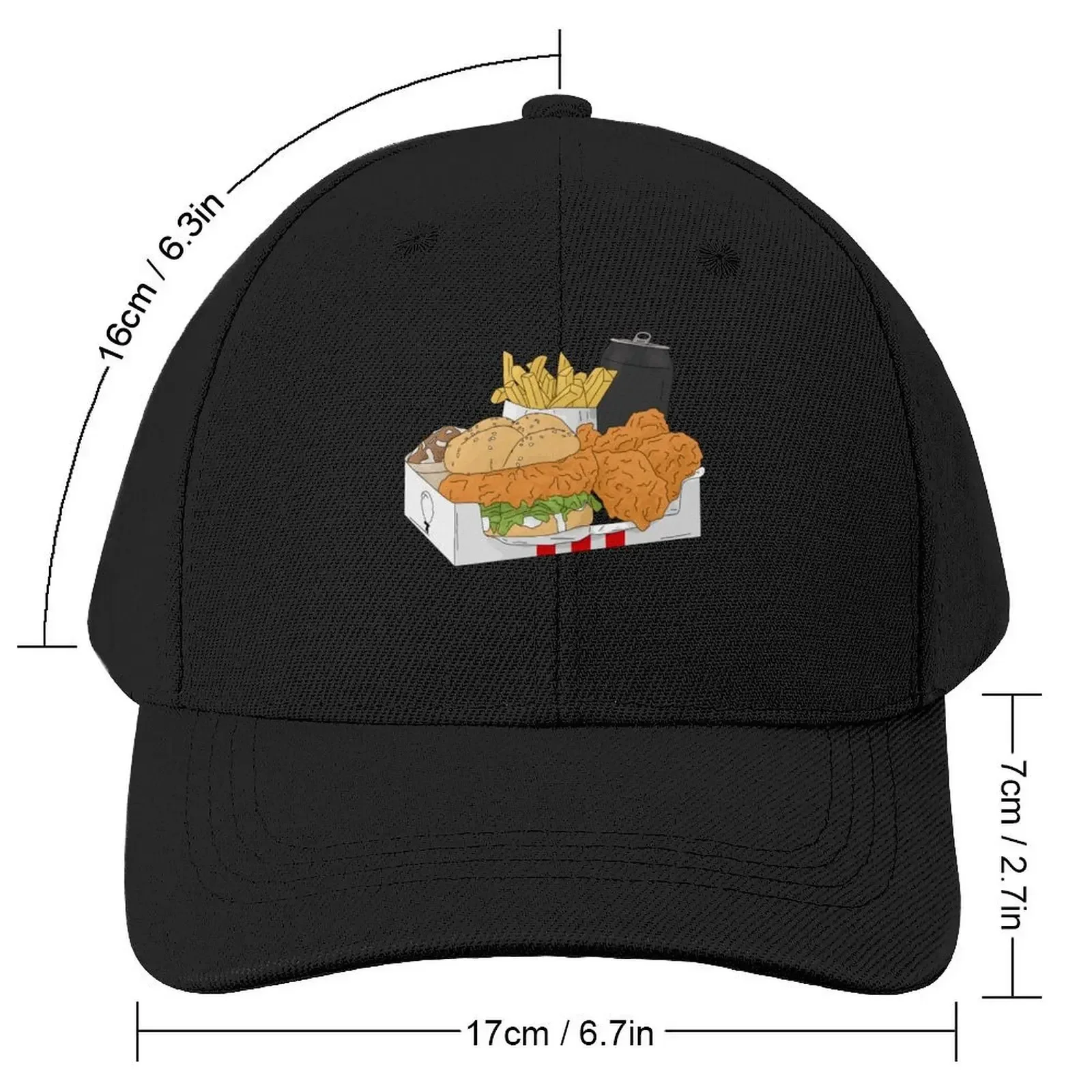 Fast food design Baseball Cap Anime party Hat Anime Hat Cosplay For Men Women's