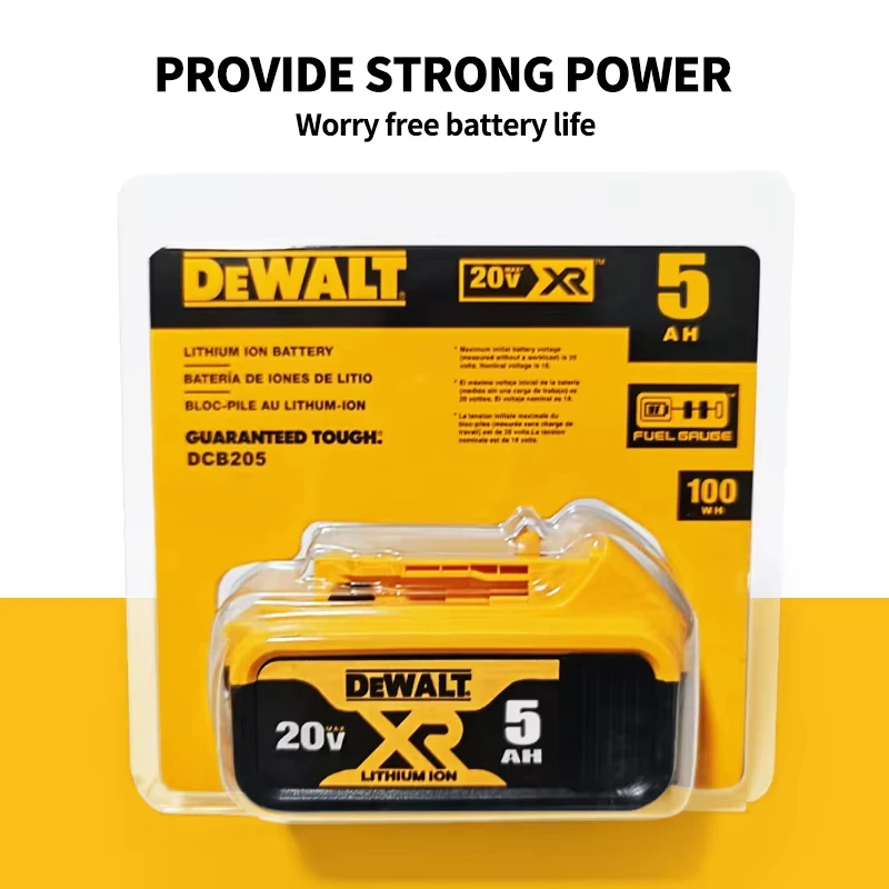 

Original DeWalt 6Ah/5Ah 20V battery replaceable DCD887 DCD805 DCF860 Dcd796 DCG406 DCF880 DCF512 DCD805 power tools battery