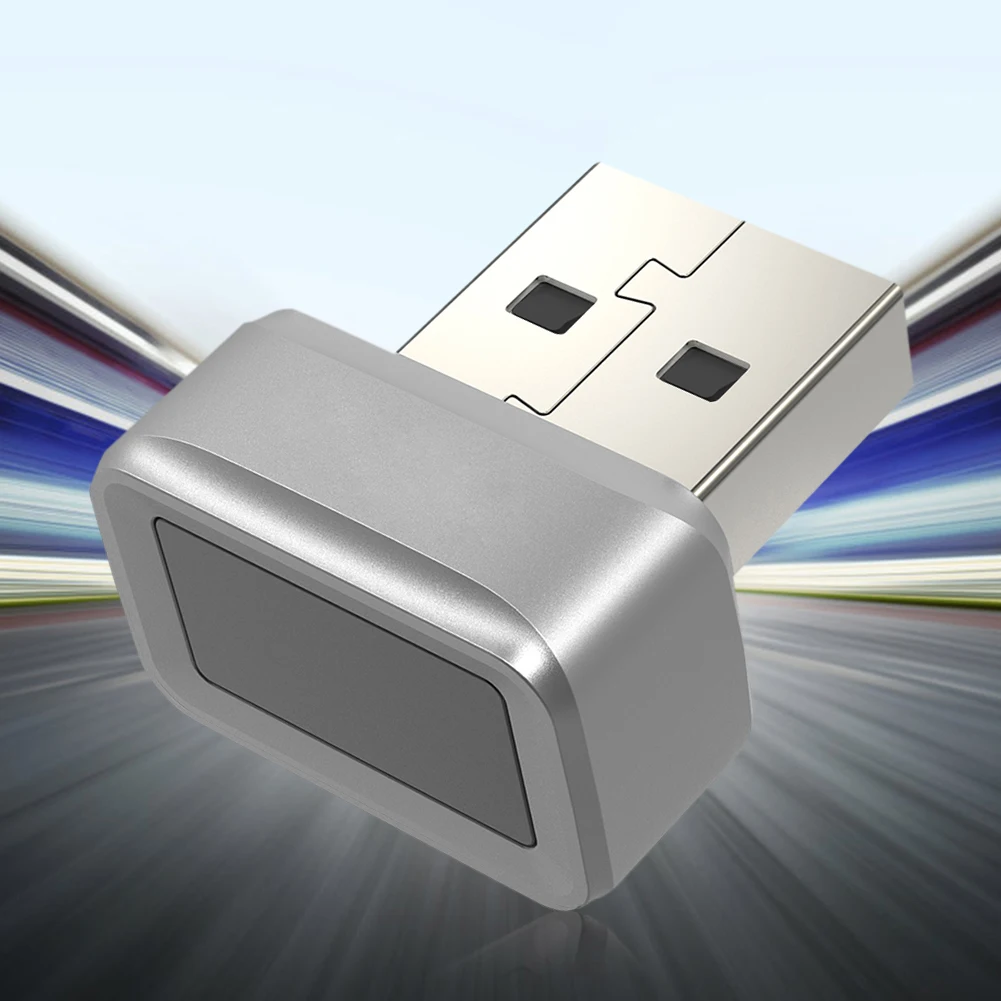 USB 지문 키 리더 FIDO U2F 휴대용 보안 키 Windows Hello PC 또는 노트북 용 안티 스푸핑 미니 지문 리더