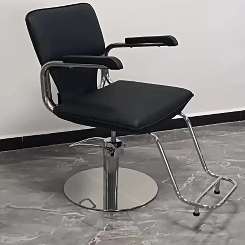 

Simple Barber Chair Free Shipping Purpose Salon Saloon Swivel Black Heavy Duty Shampoo Chairs Professional Nail Beauty Cosmetic