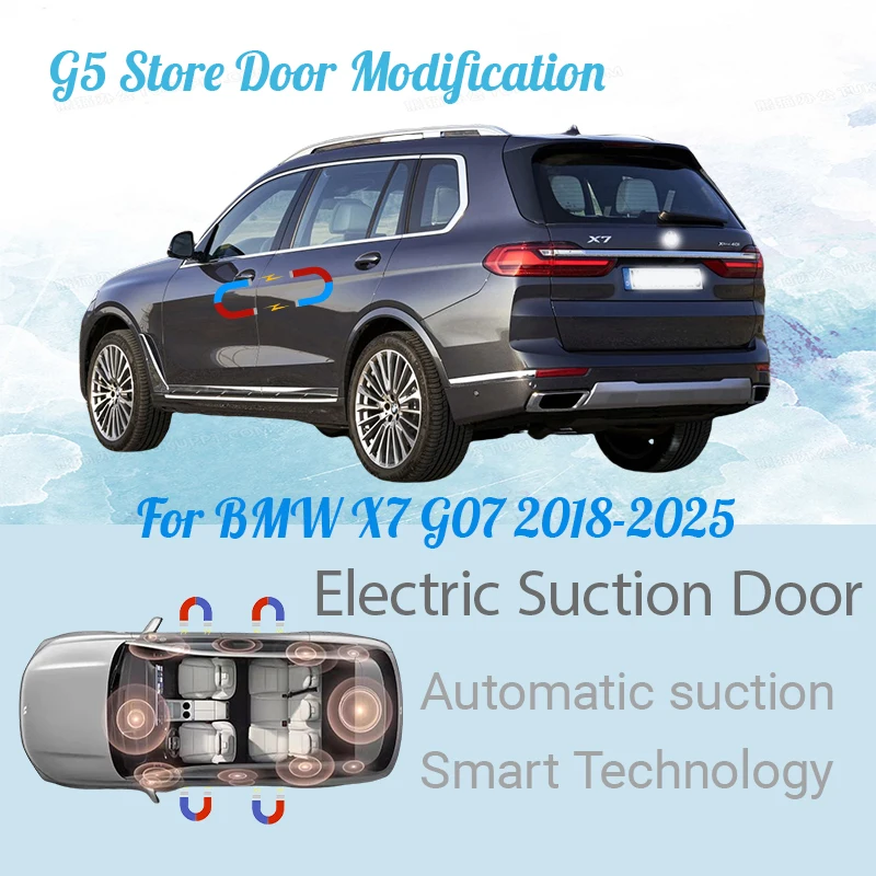 

For BMW X7 G07 2018-2025 Car Electric Suction Door Power-assisted Closing Door Soft-close Function