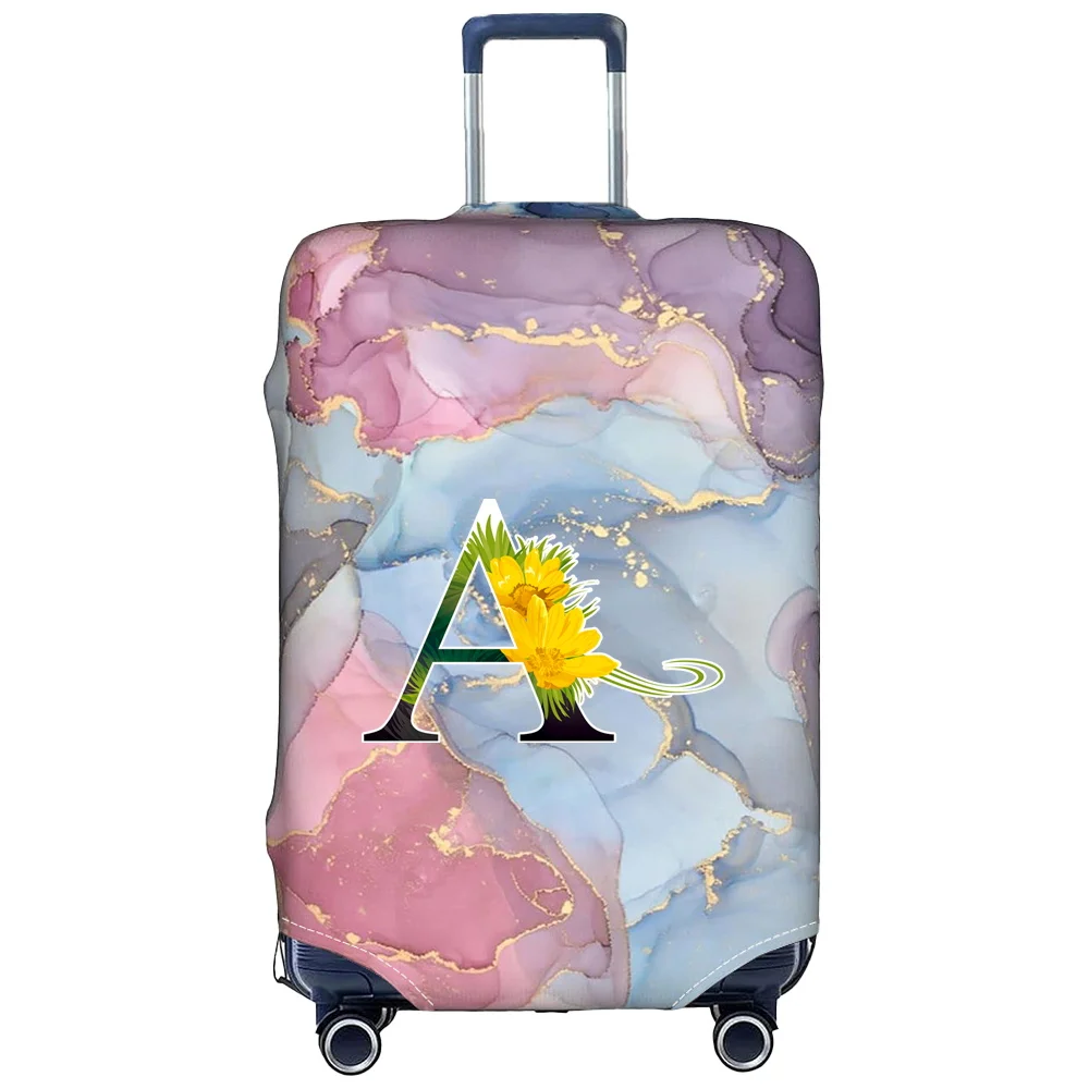 Luggage Cover Suitcase Stretch Fabric Protective Covers Baggage Case Covers for18-28 Inch Suitcases Printing Flower Color Series