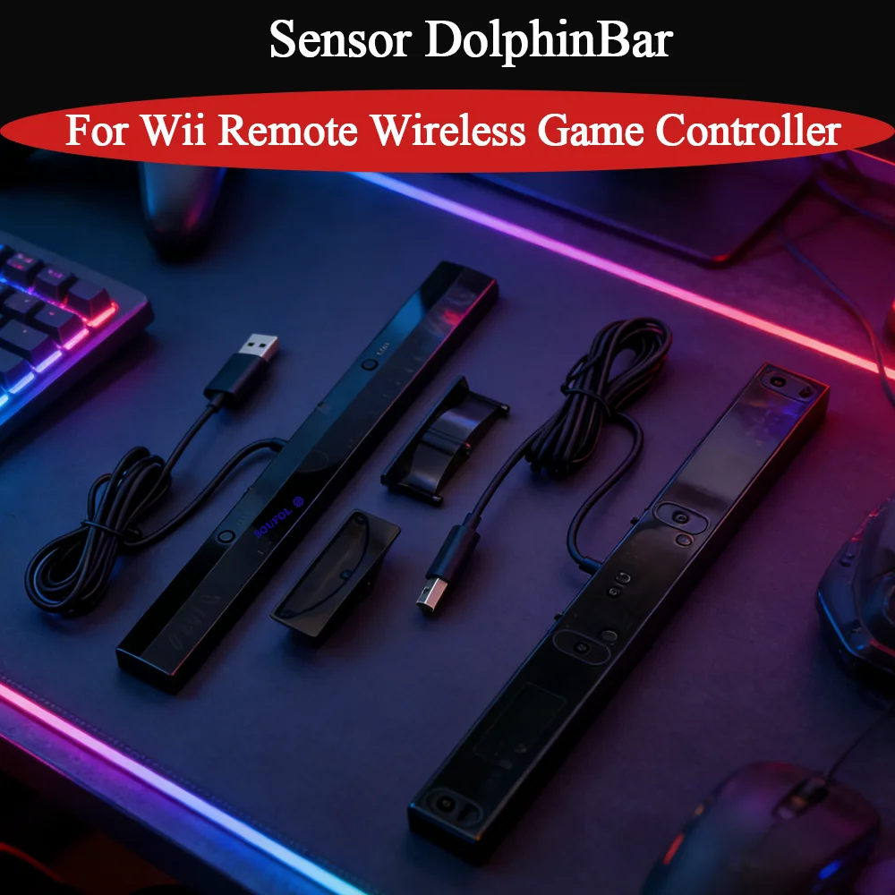 

Новый датчик DolphinBar, совместимый с Bluetooth, для Wii Remote Plus и ПК, поддержка G-сенсора для игровых аксессуаров для консоли Wii