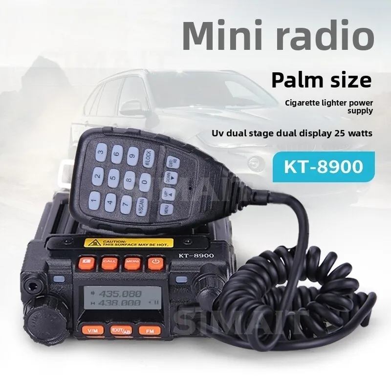 QYT KT-8900D Color LCD Mobile Two Way Radio 25W Dual Band VHF136-174 UHF400-480MHz Quad Display Car FM Transceiver KT8900D