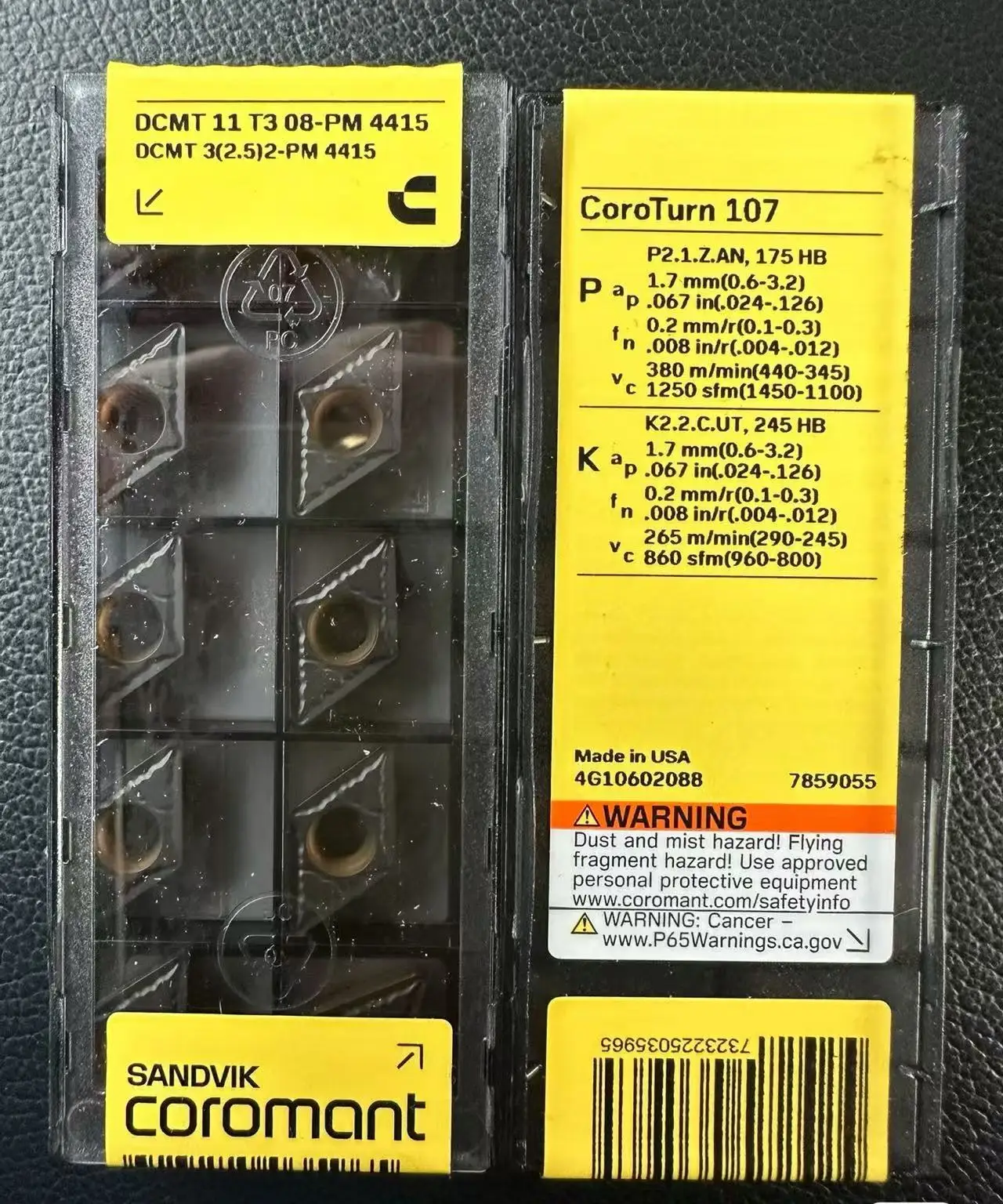 

DCMT11T308-PM 4415 /Alloy blade 10 PCS