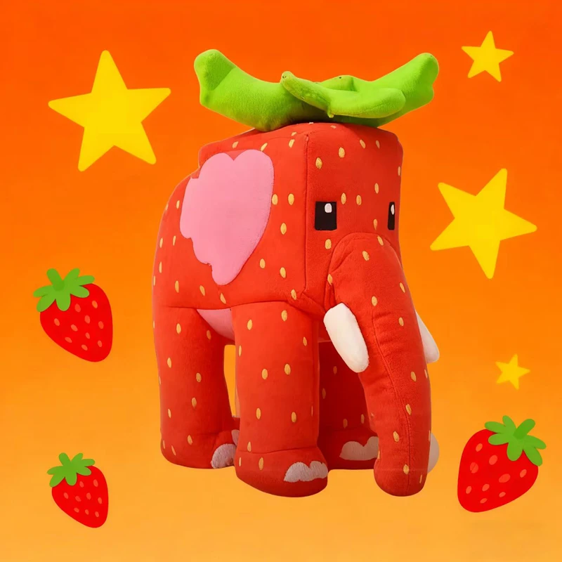 جديد 25 سنتيمتر سرقة الدماغ سامي جانديل الفراولة الفيل أفخم دمية أنيمي الأجهزة الطرفية لعبة هالوين عيد الميلاد هدية عيد ميلاد cift #2