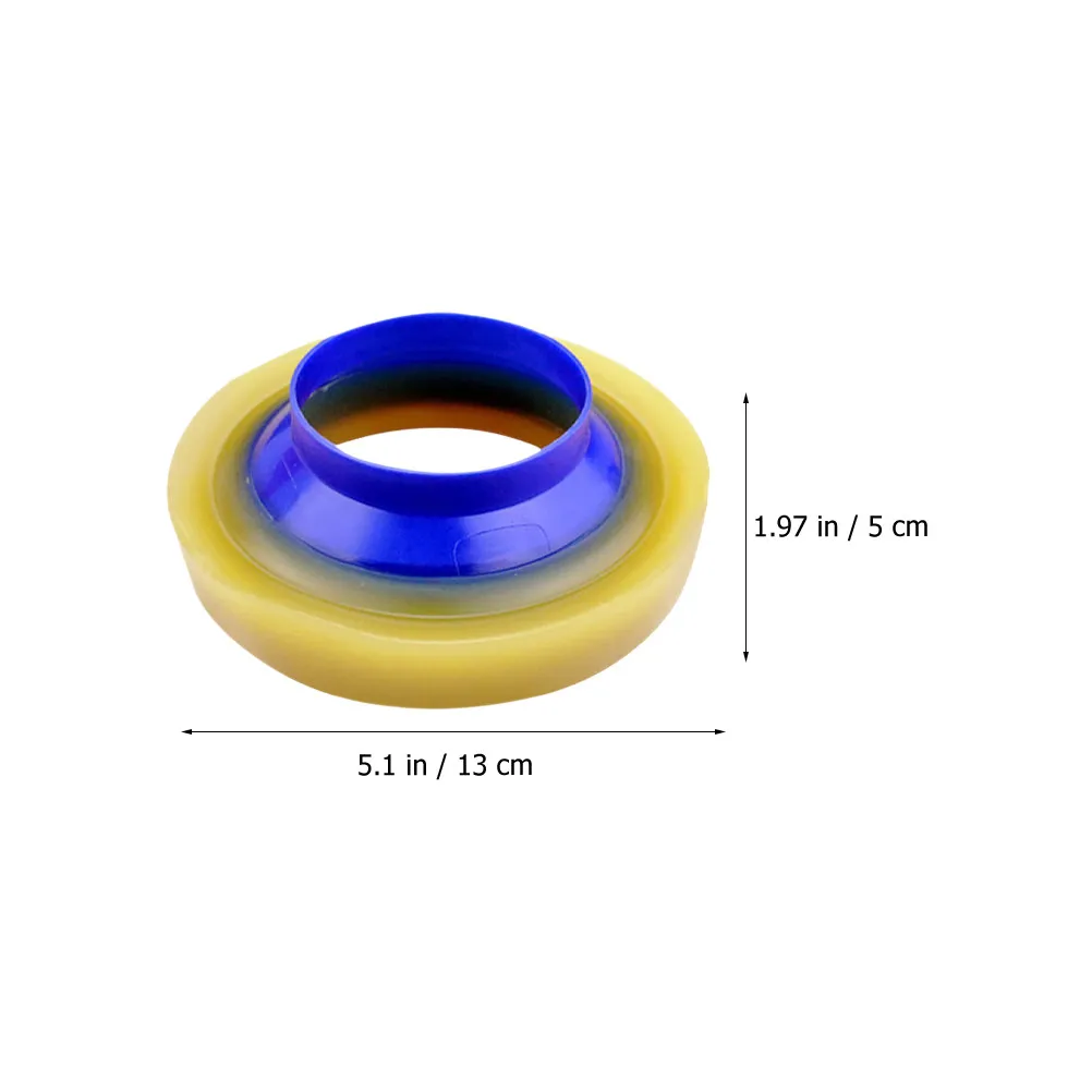 Toilet Sealing Ring 2 Pack Silicone Bathroom Bowl Seal Replacement Gasket with Flange