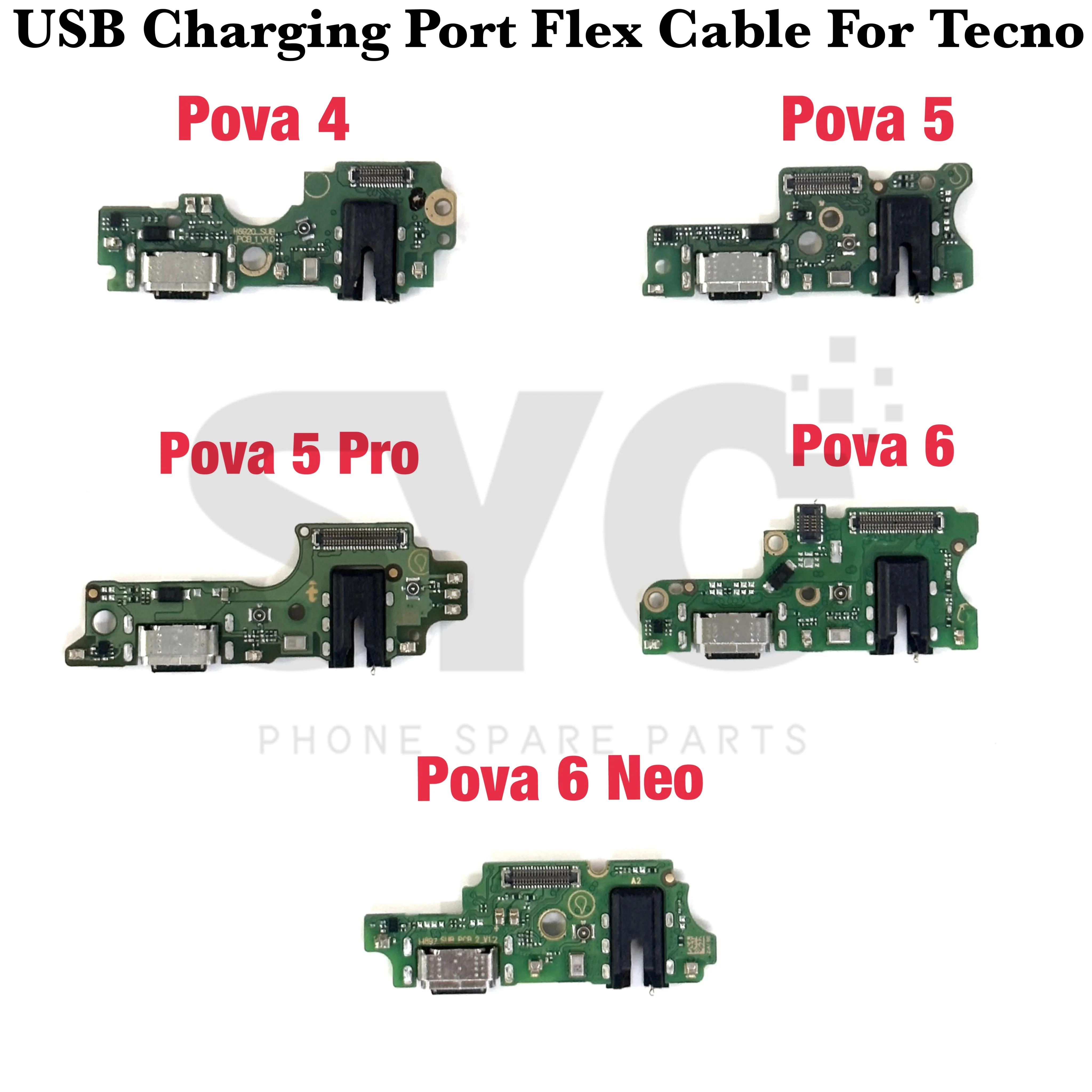 

SYC хорошее качество, разъем для быстрой зарядки, док-станция, зарядное устройство, гибкий кабель для Tecno Tecno Pova 4 5 6 Pro Neo