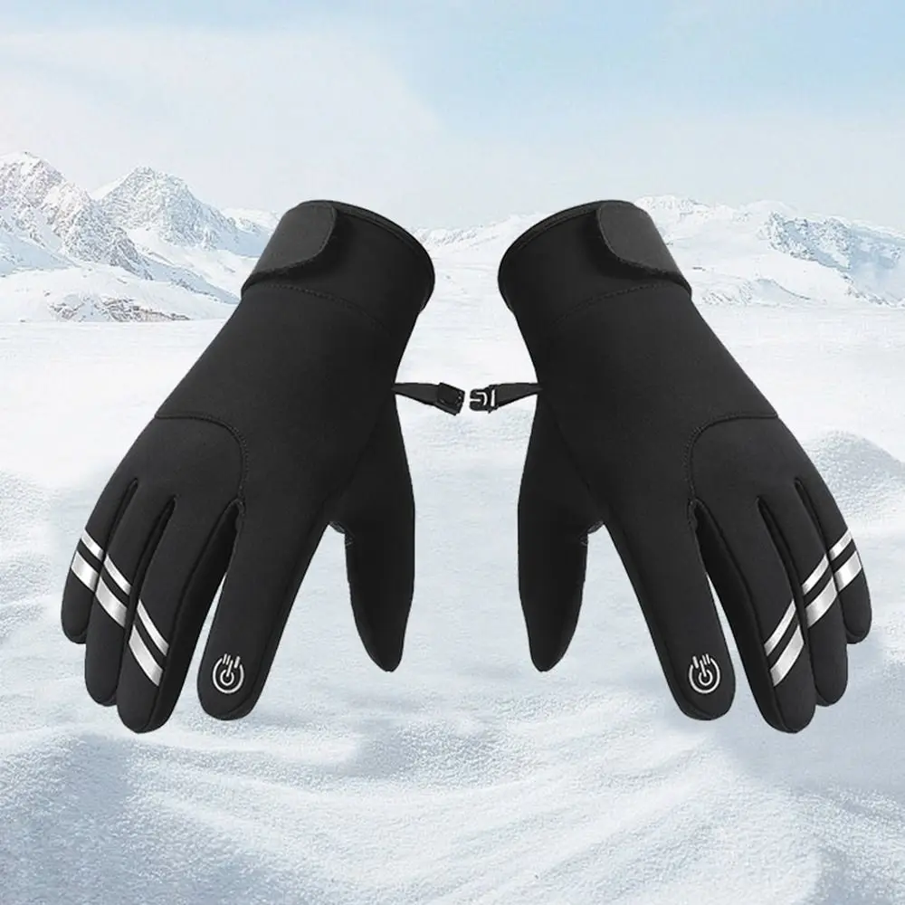 

Gift Reflect Light Winter Gloves Ultralight Anti-Slip Touchscreen Gloves Full Finger Thicken Outdoor Riding Mittens Skiing