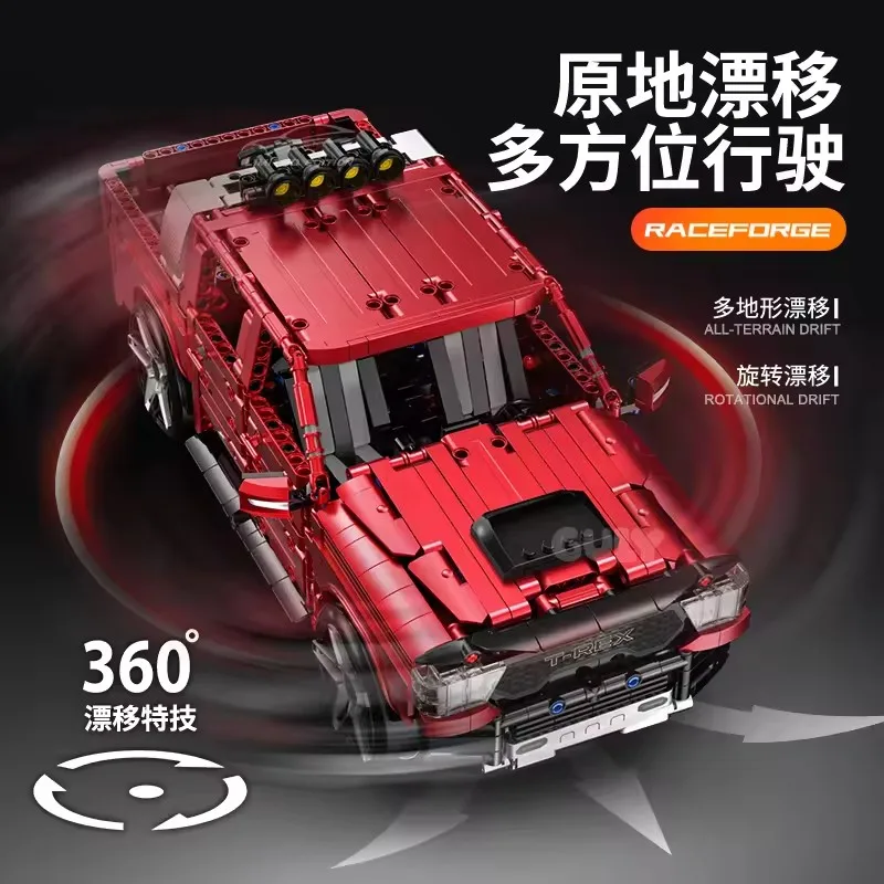 สินค้าใหม่ในสต็อก GULY 10633 MOC ชุดตัวต่อรถ SUV เทคโนโลยี รถกระบะ ของเล่นตัวต่อประกอบ ของขวัญคริสต์มาสสำหรับเด็ก