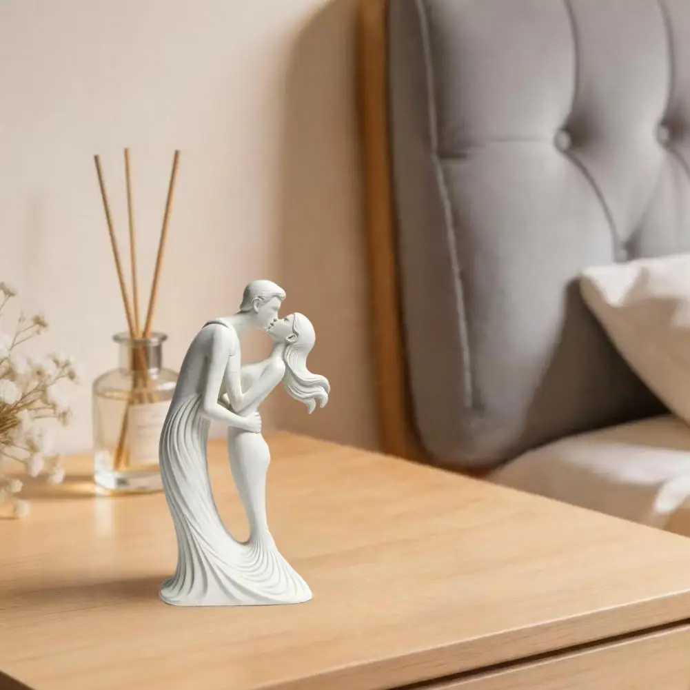 Stable Base Decorative Item 3d Printed Kissing Couple Ornament Modern Minimalist Love Statue Home Decor for Room for Home
