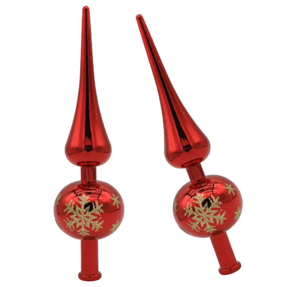 

2Pcs Spherical Christmas Tree Topper Plastic Xmas Treetop Ornament Decor for Festive Season Christmas Decorations
