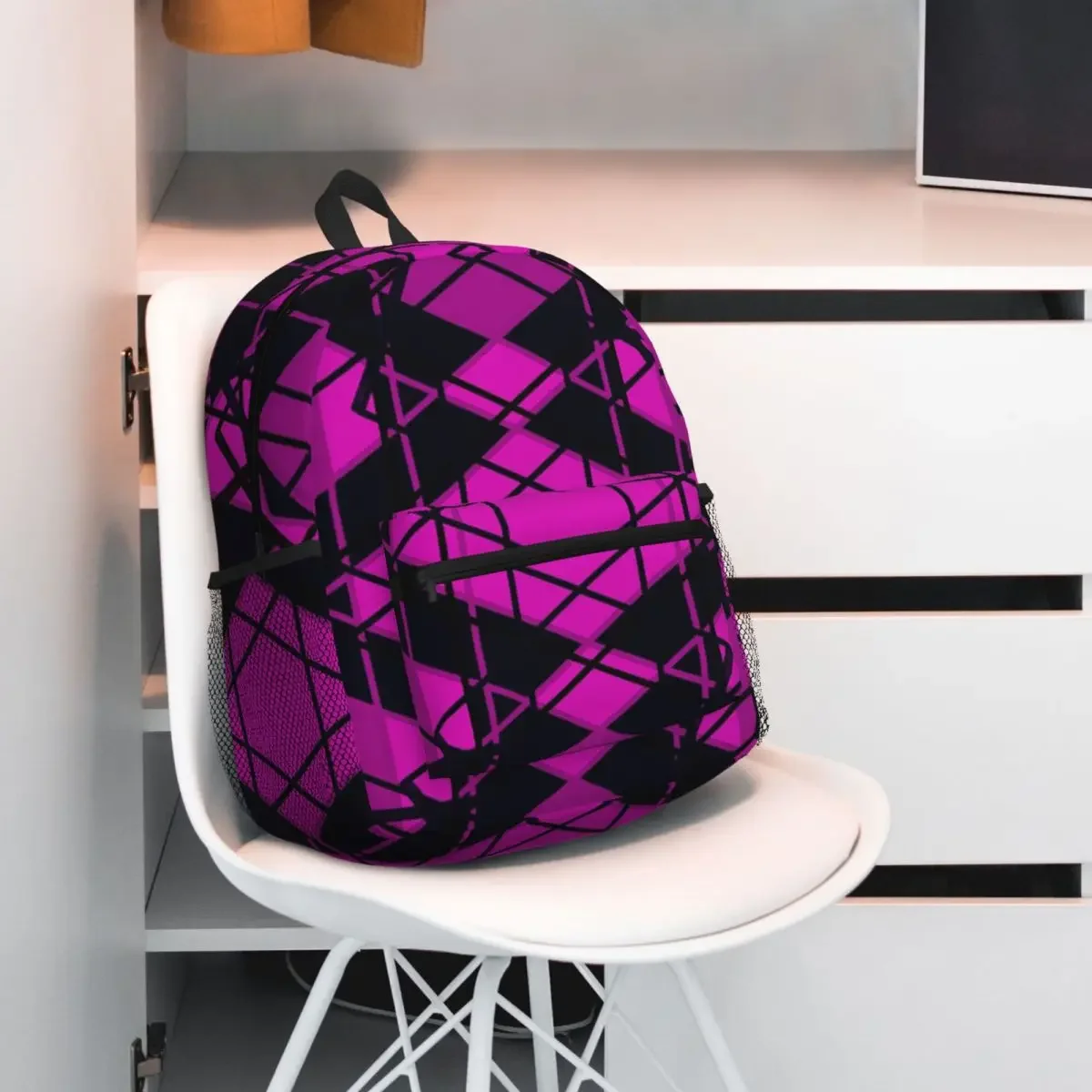 

Рюкзак с пурпурными сегментами, рюкзак большой емкости, детская сумка для книг, школьная сумка, сумки на плечо для мужчин и женщин