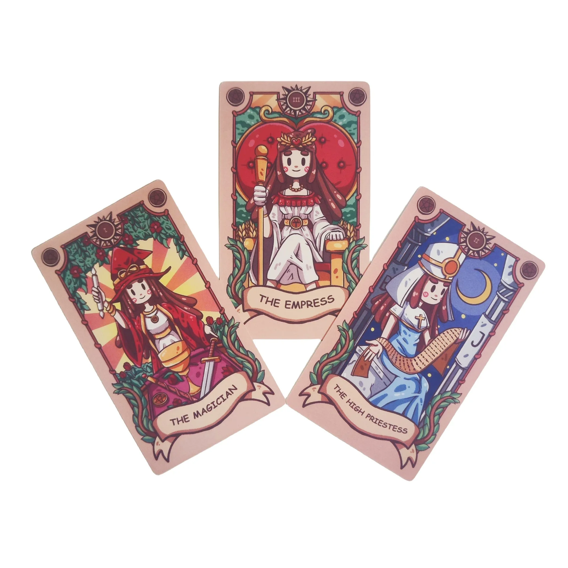 12X7cm Joyful Journey Tarot Cards with Guide Book 79Pcs Divination Board Table Games Family Entertainment Oracle Card