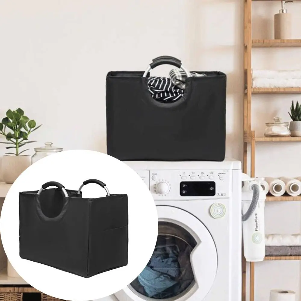 Multi-functional Grocery Shopping Bag Oxford Cloth with Aluminum Handles Storage Bag Strong Load-bearing Portable