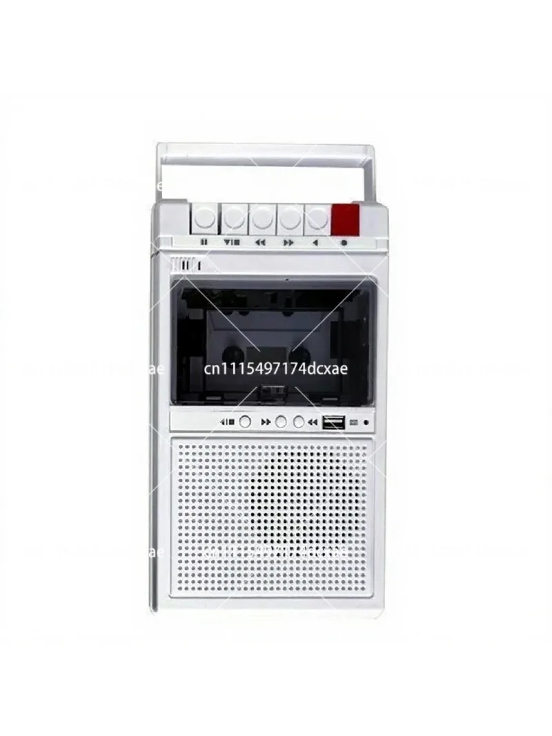 Retro Portable Cassette Tape Player Recorder, Nostalgic Walkie-Talkie Style, Record and Playback All-In-One