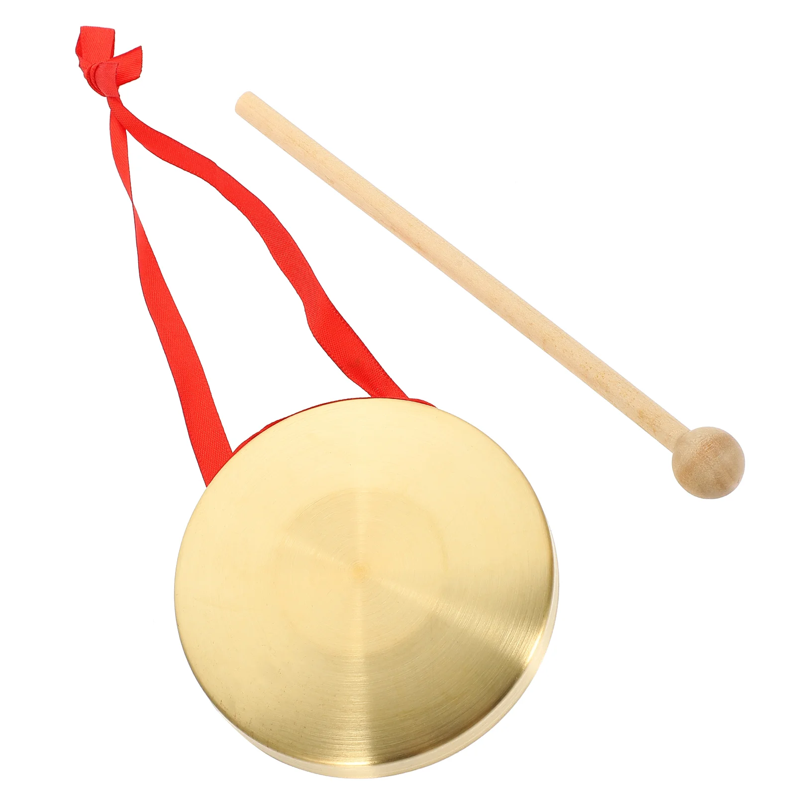 10cm Handmade Gongs Brass Gongs Church Percussion Instruments With Round Game Hammer Chinese Gong Creative Copper