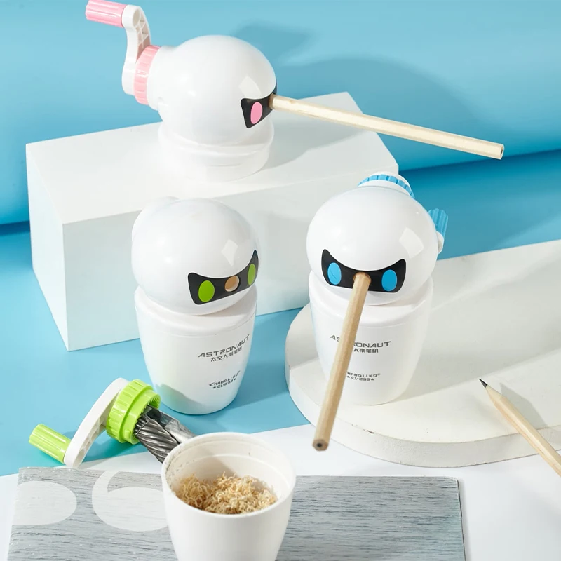 1pc Bleistift Spitzer Manuelle Bleistift Spitzer Roboter Form Bleistift Cutter für Klassenzimmer/Büro/Zuhause/Kinder geschenk