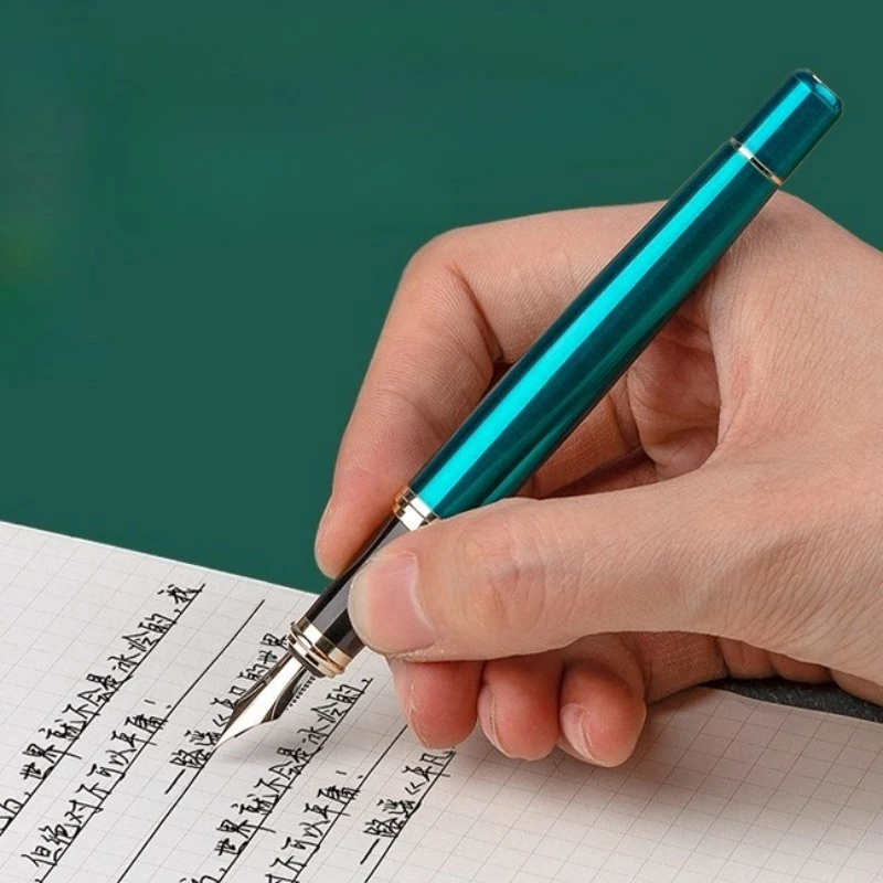 

Новая скидка 2024, новая ручка HERO, зеленые металлические перьевые ручки F, перо 0,5, ручка для каллиграфии, практика журнала, рисунок, бизнес-подарок