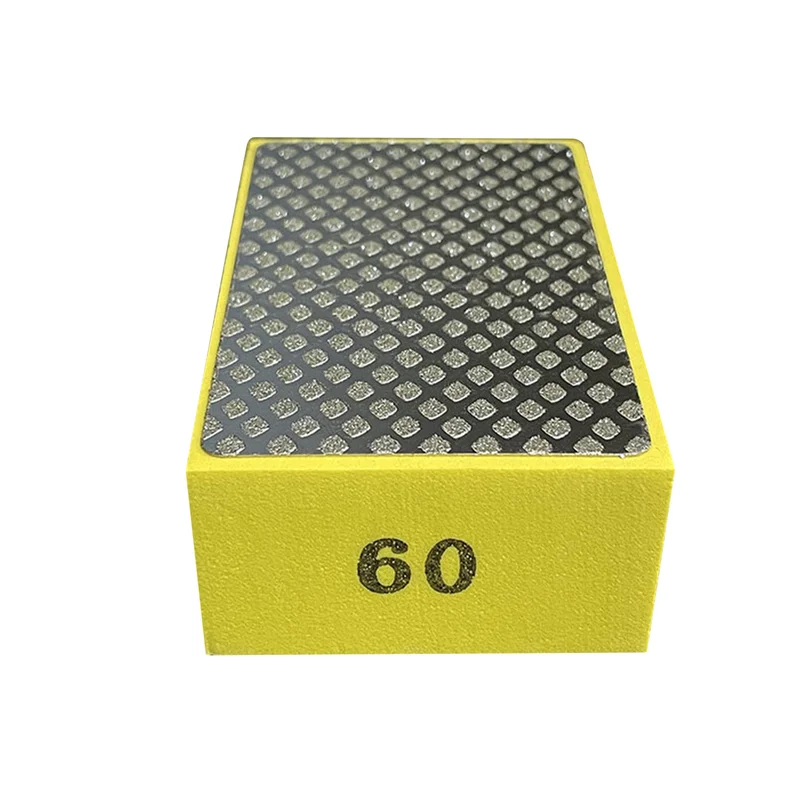 60/100/200/400# Diamond Hand Polishing Pad 90x55mm Abrasive Pad for Metal Glass Tile Ceramic Polishing Remove Sharp