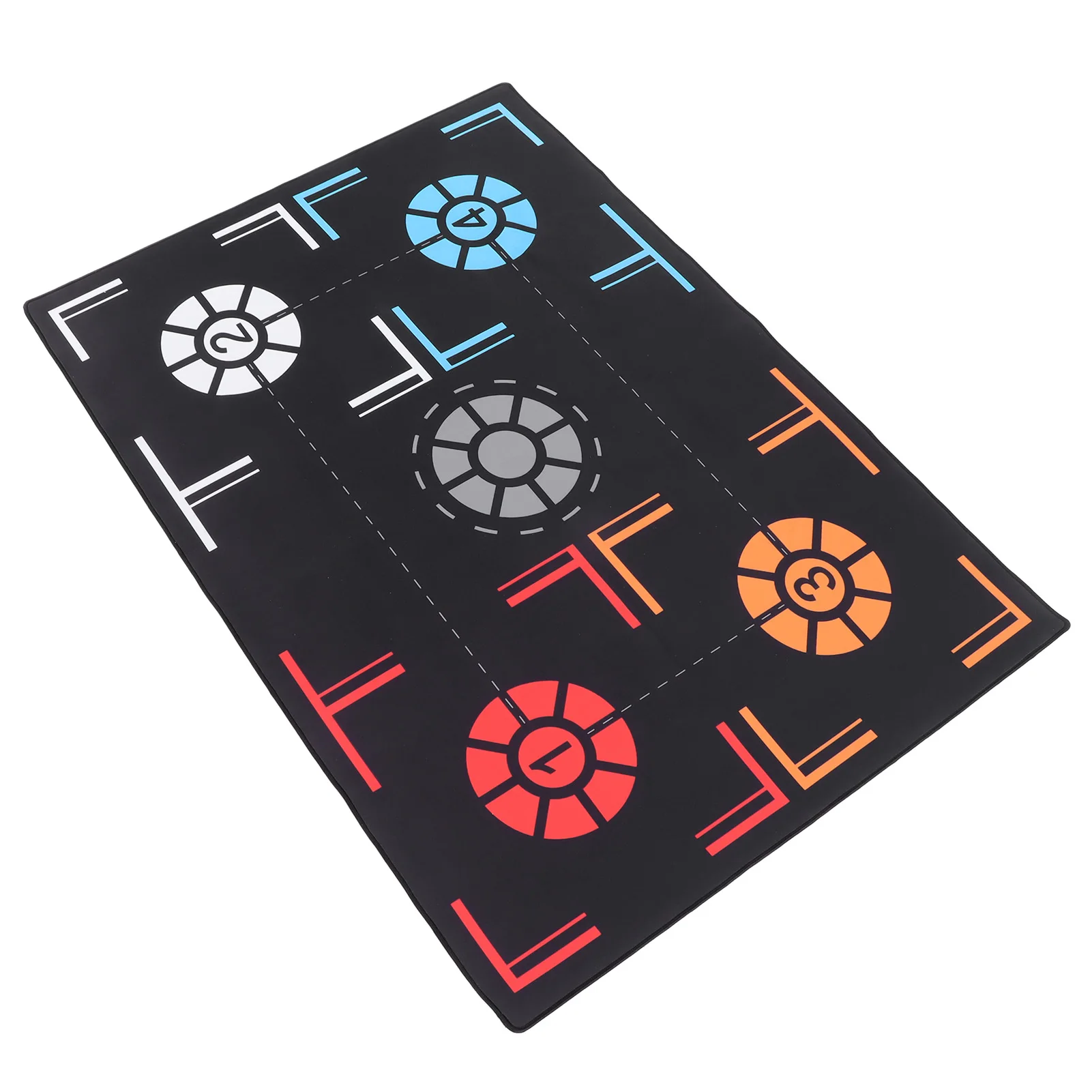 แผ่นฝึกซ้อมก้าวเท้าบาสเกตบอล กันลื่น ลดเสียงรบกวน อุปกรณ์เสริมกีฬา 76x106.7x0.2 ซม. แผ่นฝึกซ้อมก้าวเท้าบาสเกตบอล