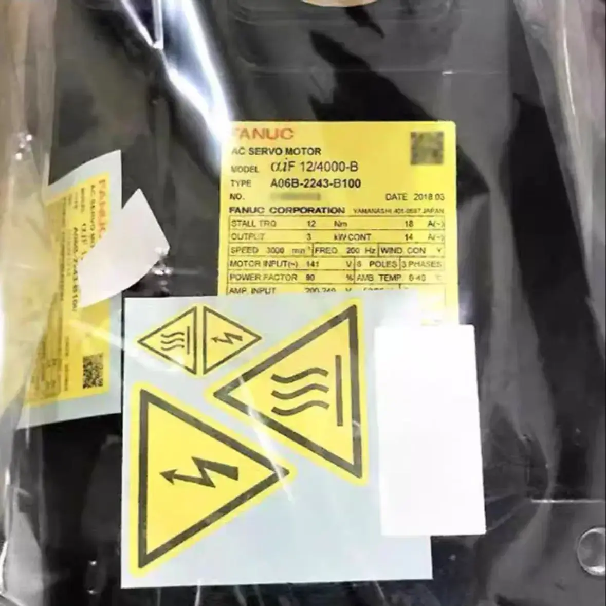 

A06B-2243-B100 New Fanuc Motor IN STOCK Fast ship