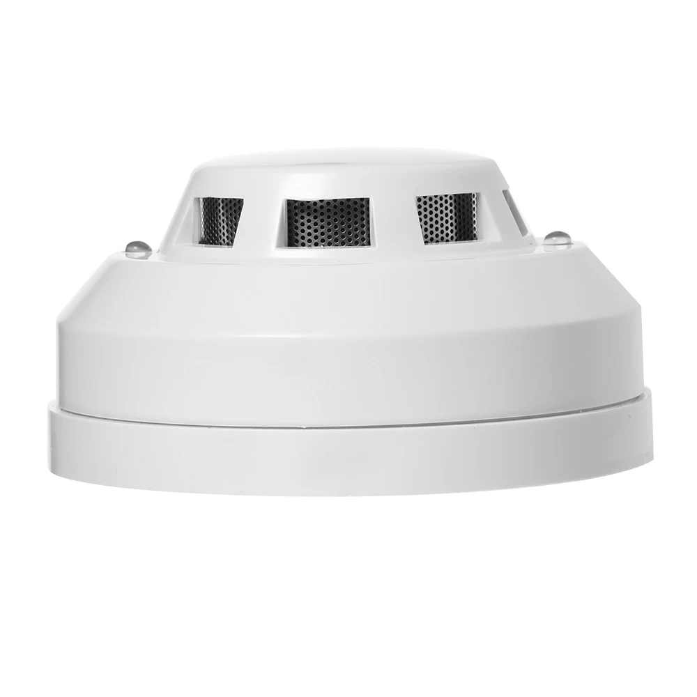 Wired Photoelectric Smoke Detector High Sensitive Smoke Alarm Sensor Fire Alert Protection Anti Burning Connect to Wired Zone