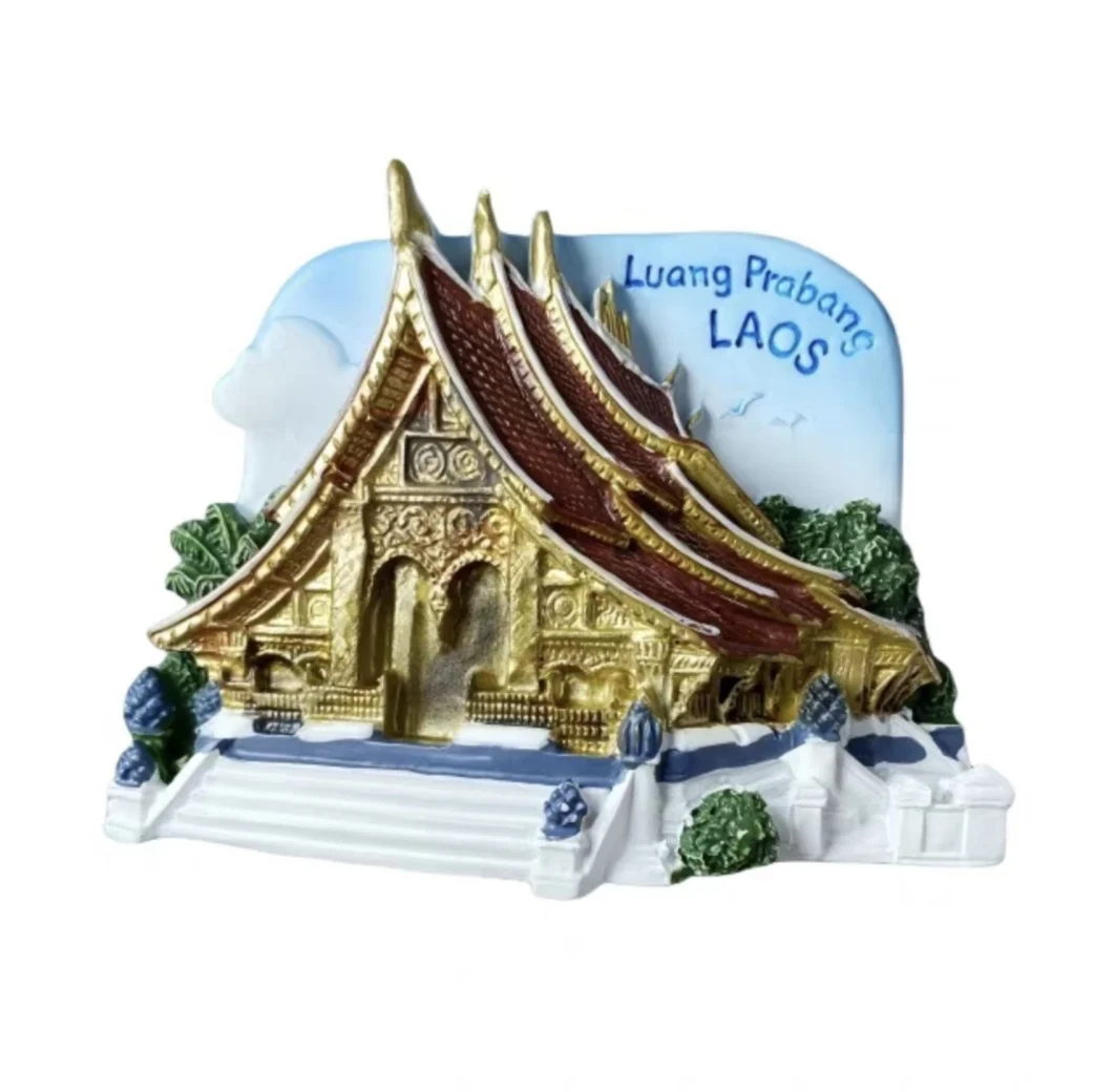 Asia Laos Customs And Culture 3D Refrigerator Magnets Fridge Magnetic Tourist Souvenir Decoration Articles Handicraft Gifts