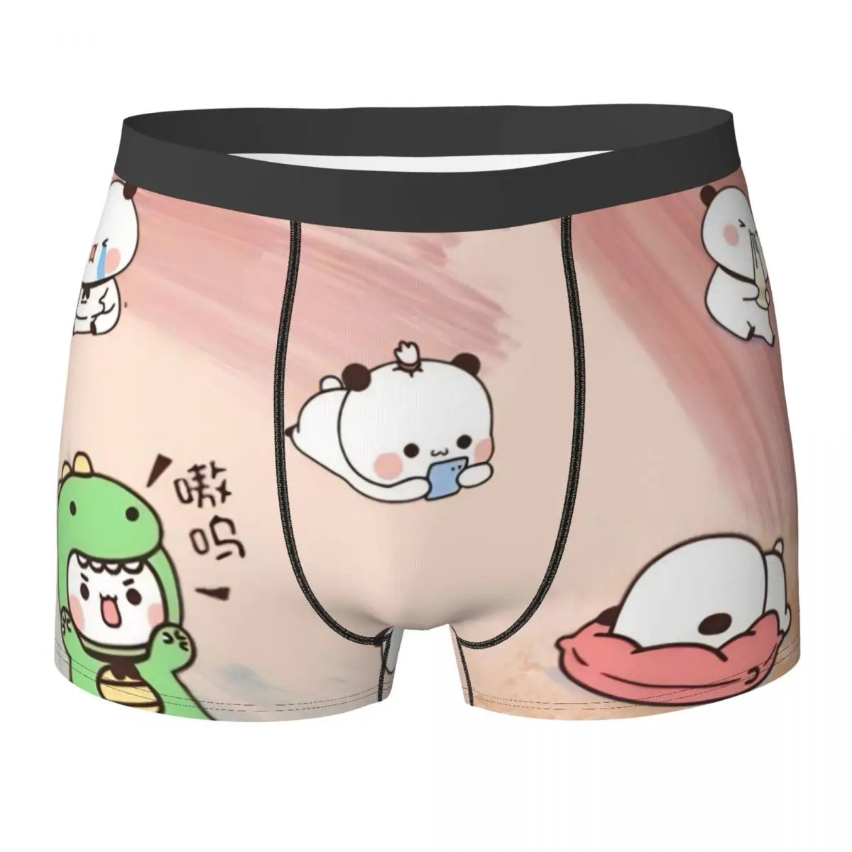 

Bubu Dudu, нижнее белье с милым мультяшным медведем, каваи, панда, сексуальные трусы, шорты, трусы с 3D чехлом, мужские боксеры больших размеров