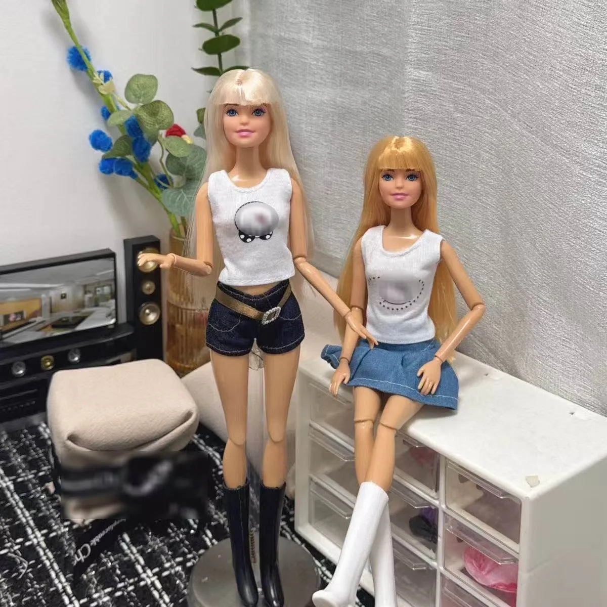 1/6 스케일 개성 있는 앞머리가 있는 소녀 BABI 공주 인형 30cm 인형 관절 가동 가능한 달콤한 핫티 의상 세트 놀이 집 드레스업 장난감