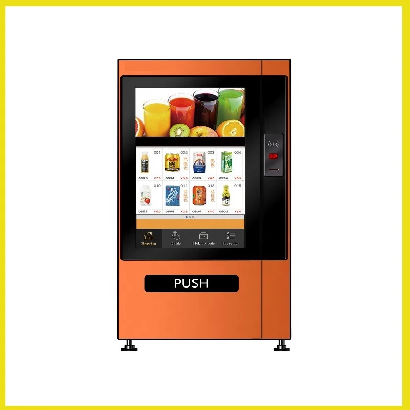 21.5inch Cartoon Vending Machine Snacks Drink Coffee Food Pizza Vending Machine