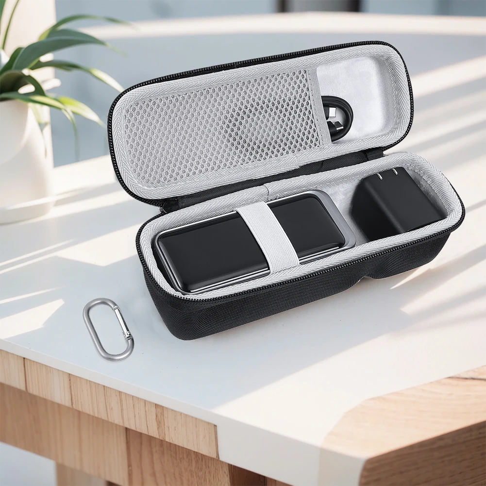 Tragetasche, wasserdicht, tragbar, Aufbewahrungstasche, EVA, stoßfest, mit Handseil und Karabiner für Anker Prime 20000 mAh Power Bank 200 W