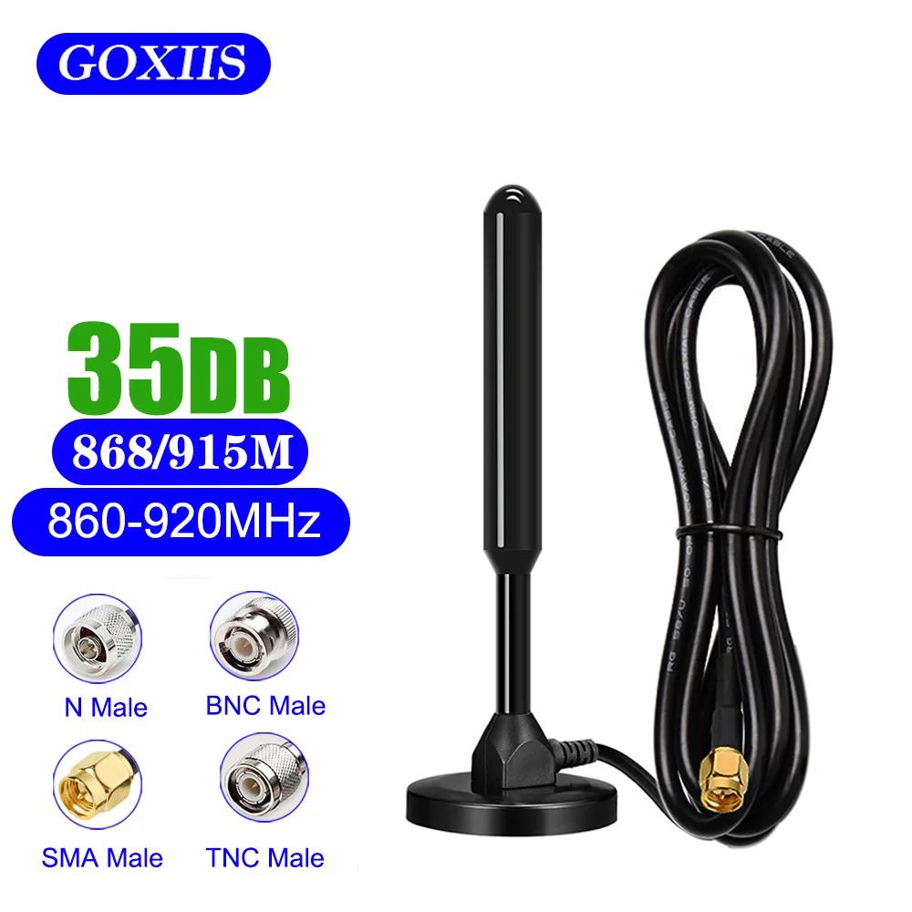 868MHz 915MHz Antenna 35dBi high gain Pure 10ft cable copper Sucker Antenna magnetic base for IOT DUT etc