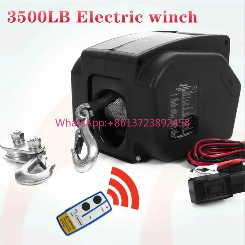 12V 3500lbs 2000lbs Wireless Electric Winch for Marine Use