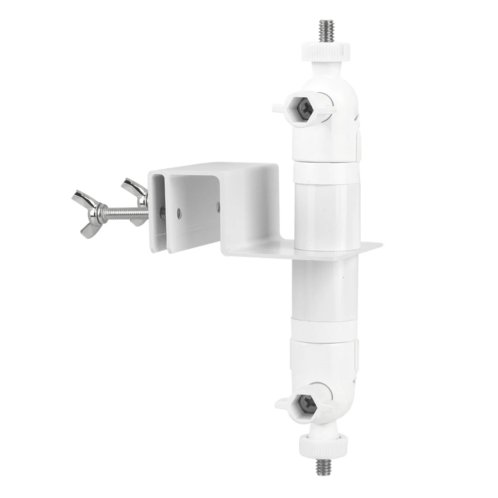 Stainless Steel No-Drill Gutter Mount For Eufy Security Cameras Quick And Easy Installation Bracket White