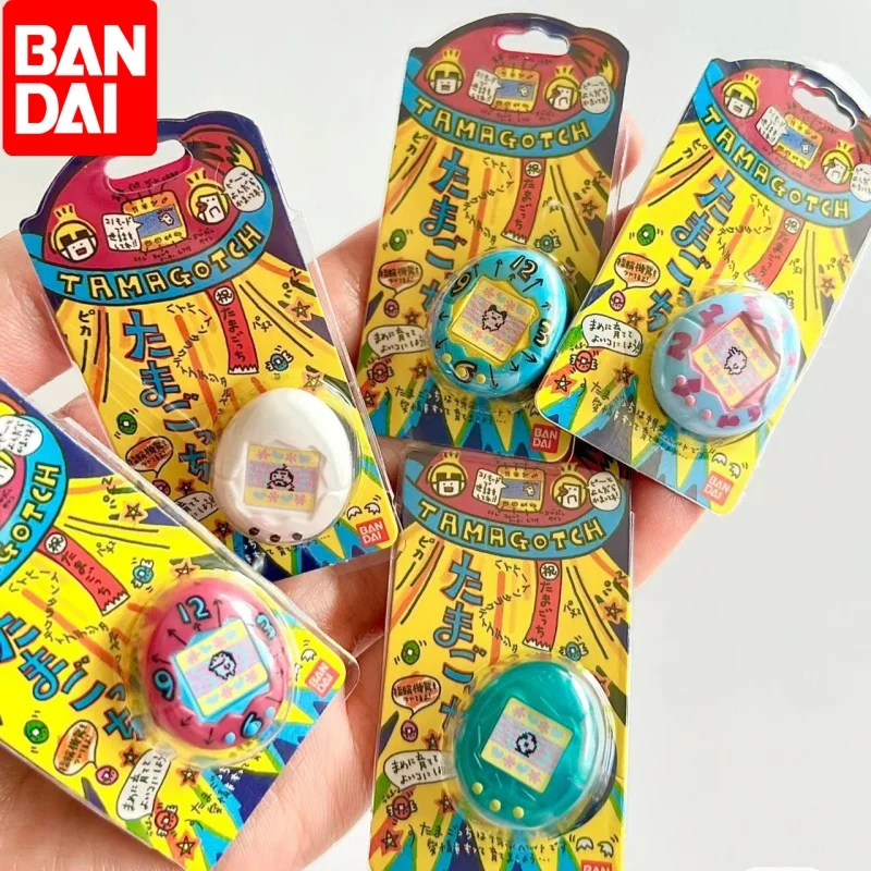 Genuine Bandai Tamagotchi Reproduction Series Yuanzu Machine  Ring Electronic Pet Classic Game Childhood Memories Toys Gift