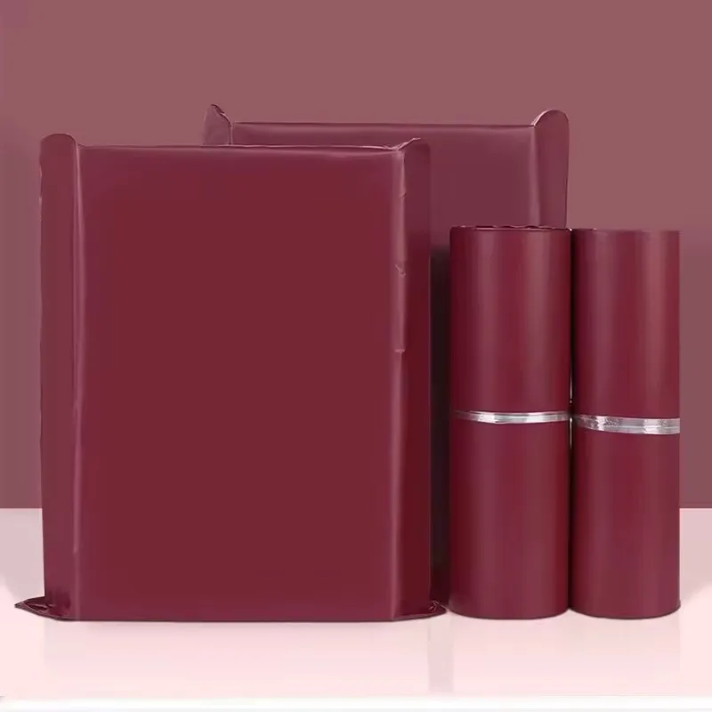 INPLUSTOP Nâu Đỏ Thể Hiện Quy Cách Đóng Gói Túi Làm Dày Hậu Cần Quần Áo Chống Thấm Loại Gửi Thư Bưu Chính Túi Tùy Chỉnh LOGO Chuyển Phát Nhanh Túi