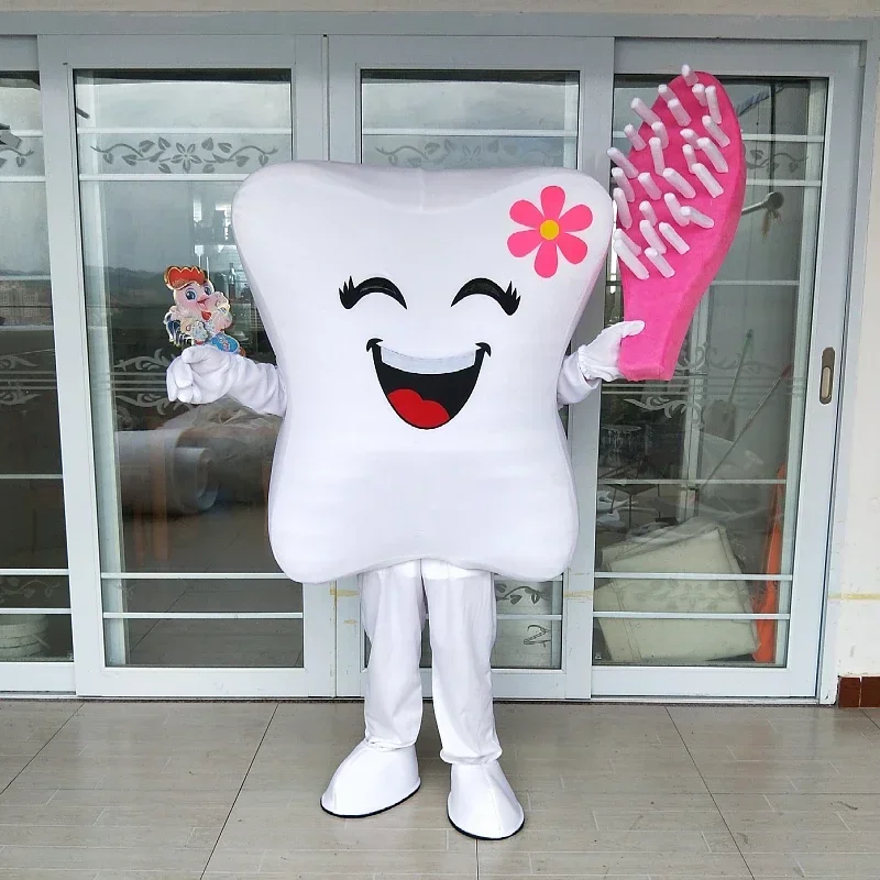 Cosplay World Oral Health Day stomatological hospital tooth character costume Mascot Advertising perform Fancy Dress Party props