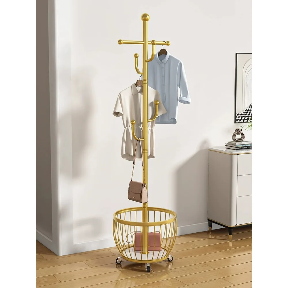 2023 New Vertical Hanger Floor to Ceiling Bedroom Home Hanger Hanger Coat Rack Simple Room Storage Bag Holder