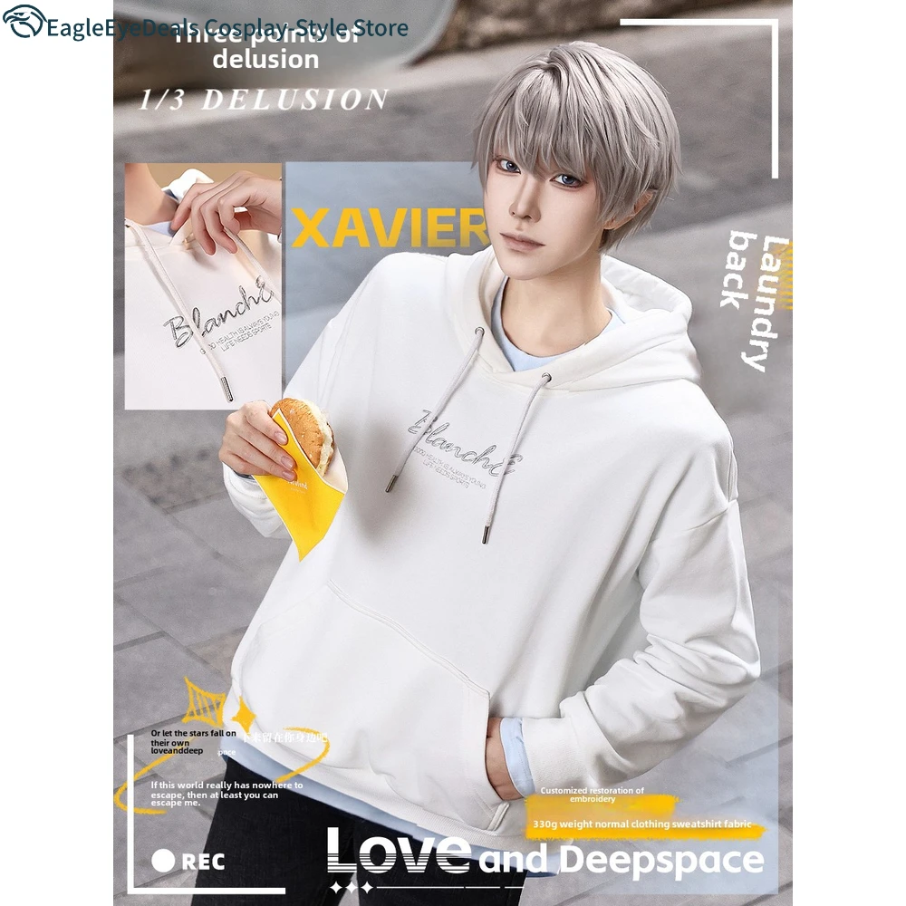 سترة Starlight Academy Shen Xinghui ذات قلنسوة كلاسيكية للحب والعميق، سترة أنيمي كوسبلاي غير رسمية لحفلات الهالوين في الحرم الجامعي