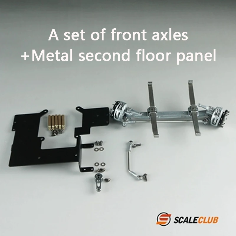 Scaleclub 1/14 trailer vrachtwagen dumper truckmetal non-power tilt vooras remklauwen DIY simulatie model