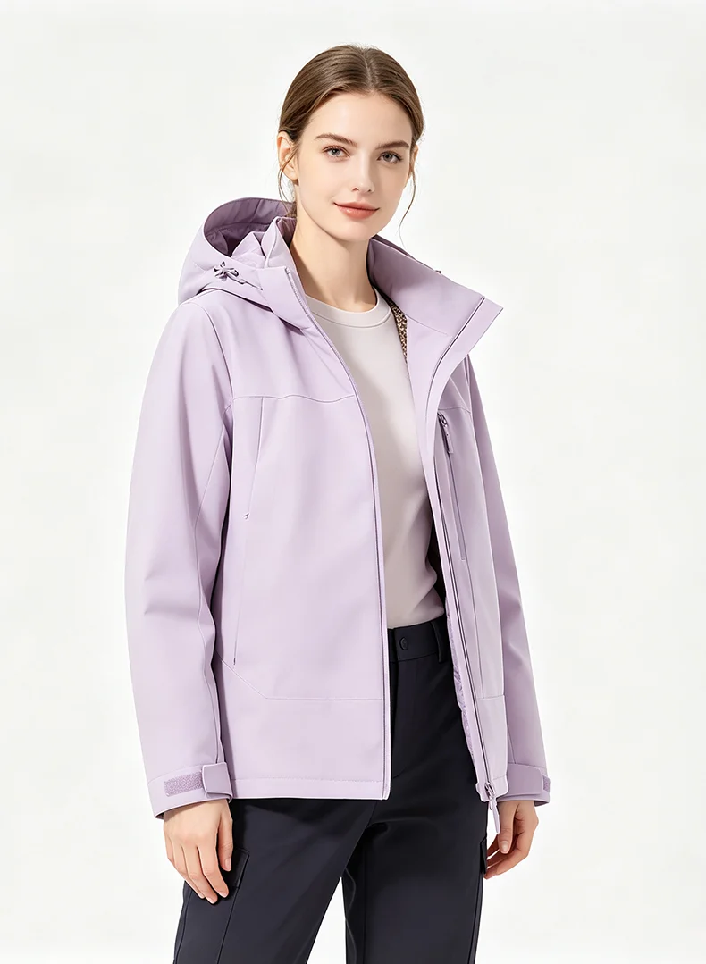 JNLN Damen Winter Thermomantel Wasserdicht Winddicht Warme Wattierte Jacken für Wandern, Camping, Skifahren, Klettern, Windbreaker – Detail 20