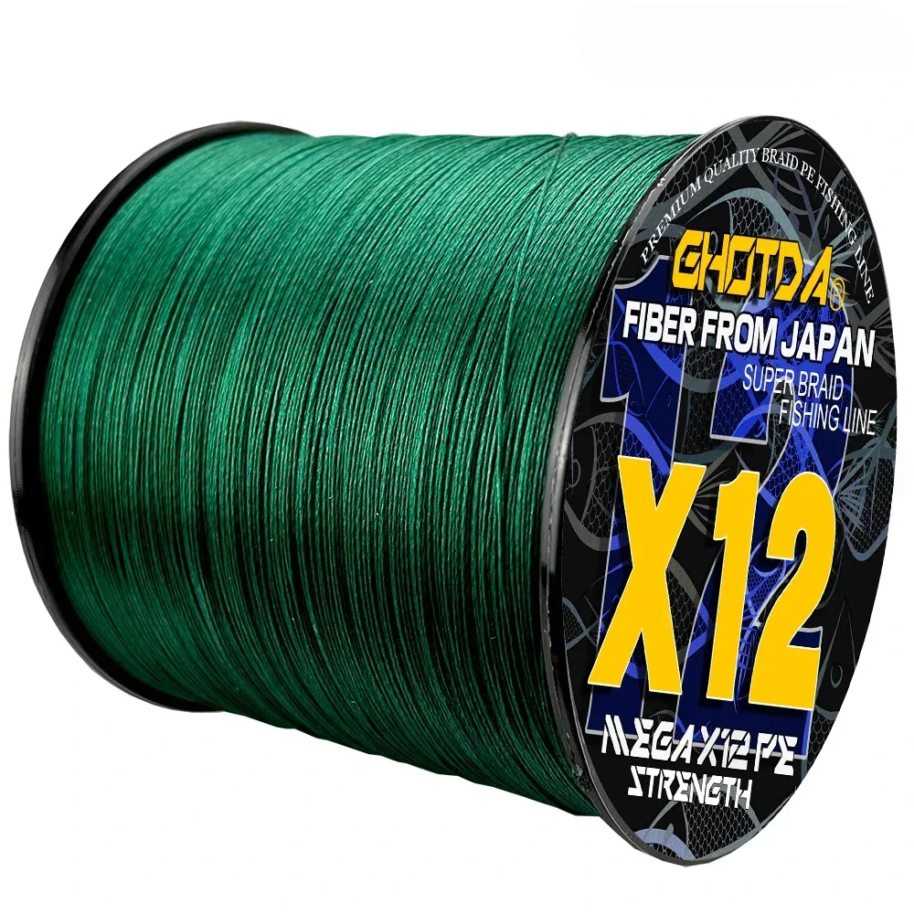 12/8/9 Strands Strong Strength Multifilament Braid Fishing Line 300M Wear Resistance Rope 18-120LB for Sea Saltwater Accesorios