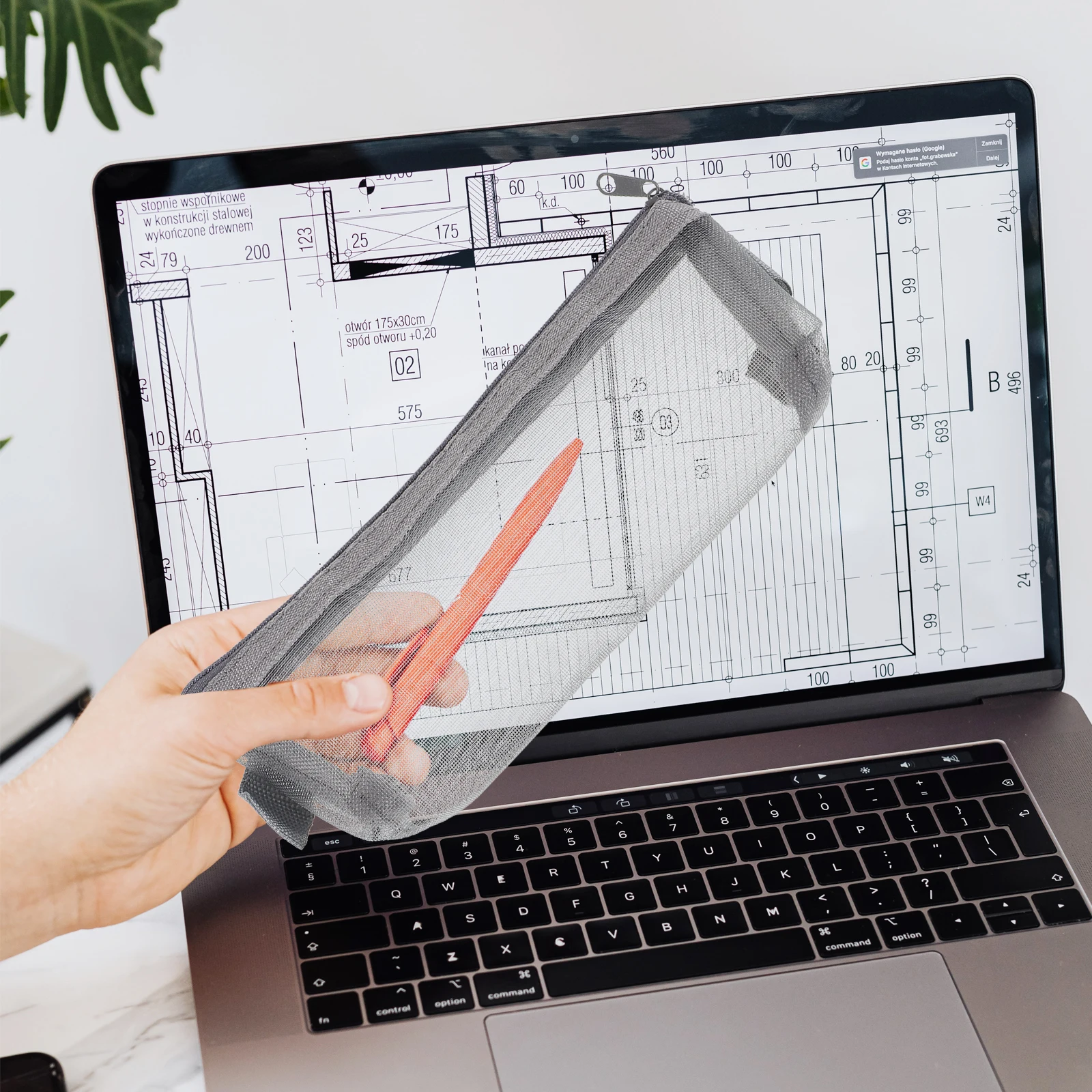 

1 Large Clear Mesh Pencil Case Grey Back to School Storage Bag Documents Pen Pouch File Holder Large Capacity Lightweight