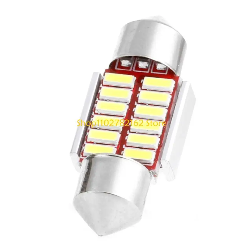 

547B 1Pc 31mm 4014 12SMD C5W LED Canbus Festoon Dome Lamp Car License Plate Light