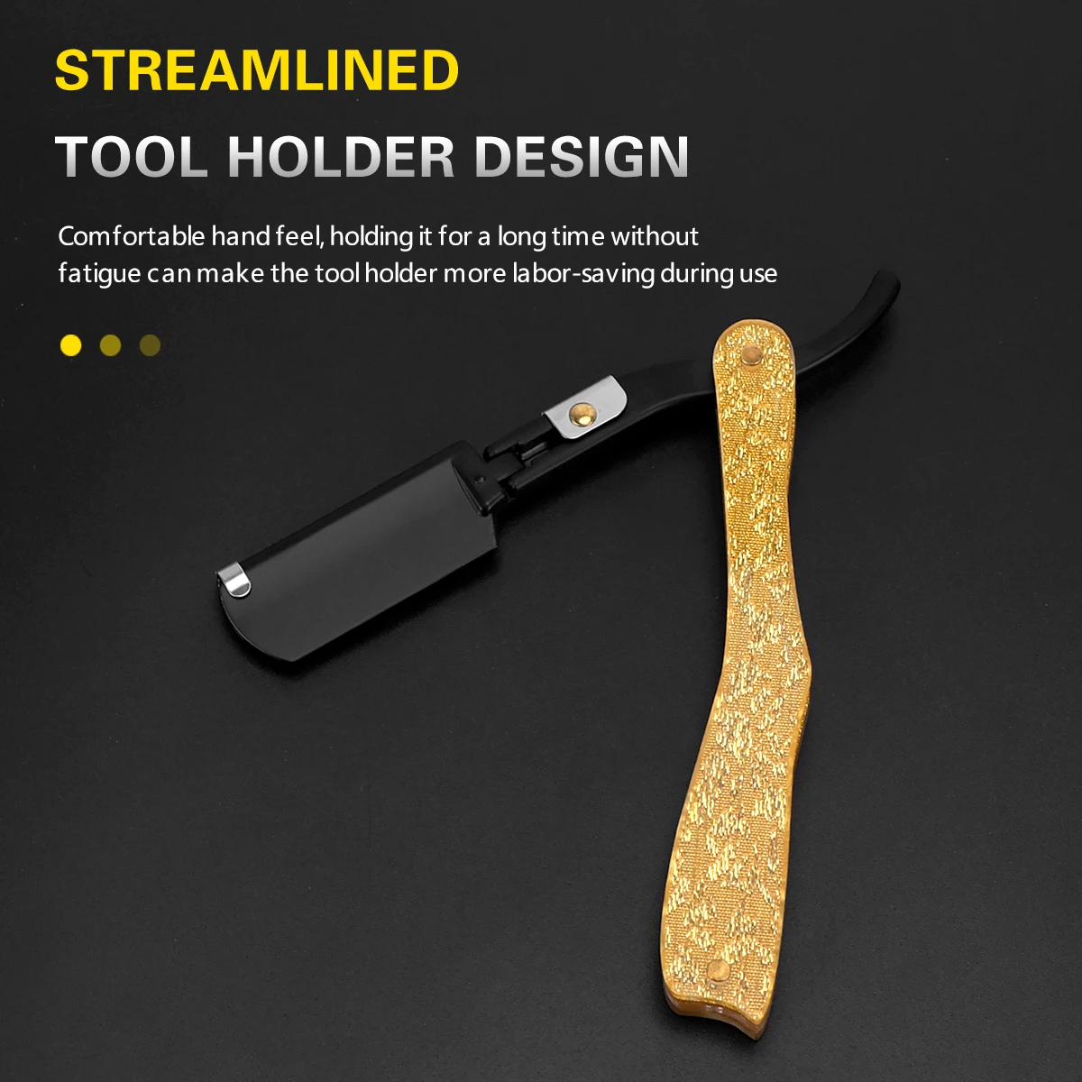 Vintage Straight Razor with Replaceable Blades - Professional Stainless Steel Manual Shaver for Barber & Beard