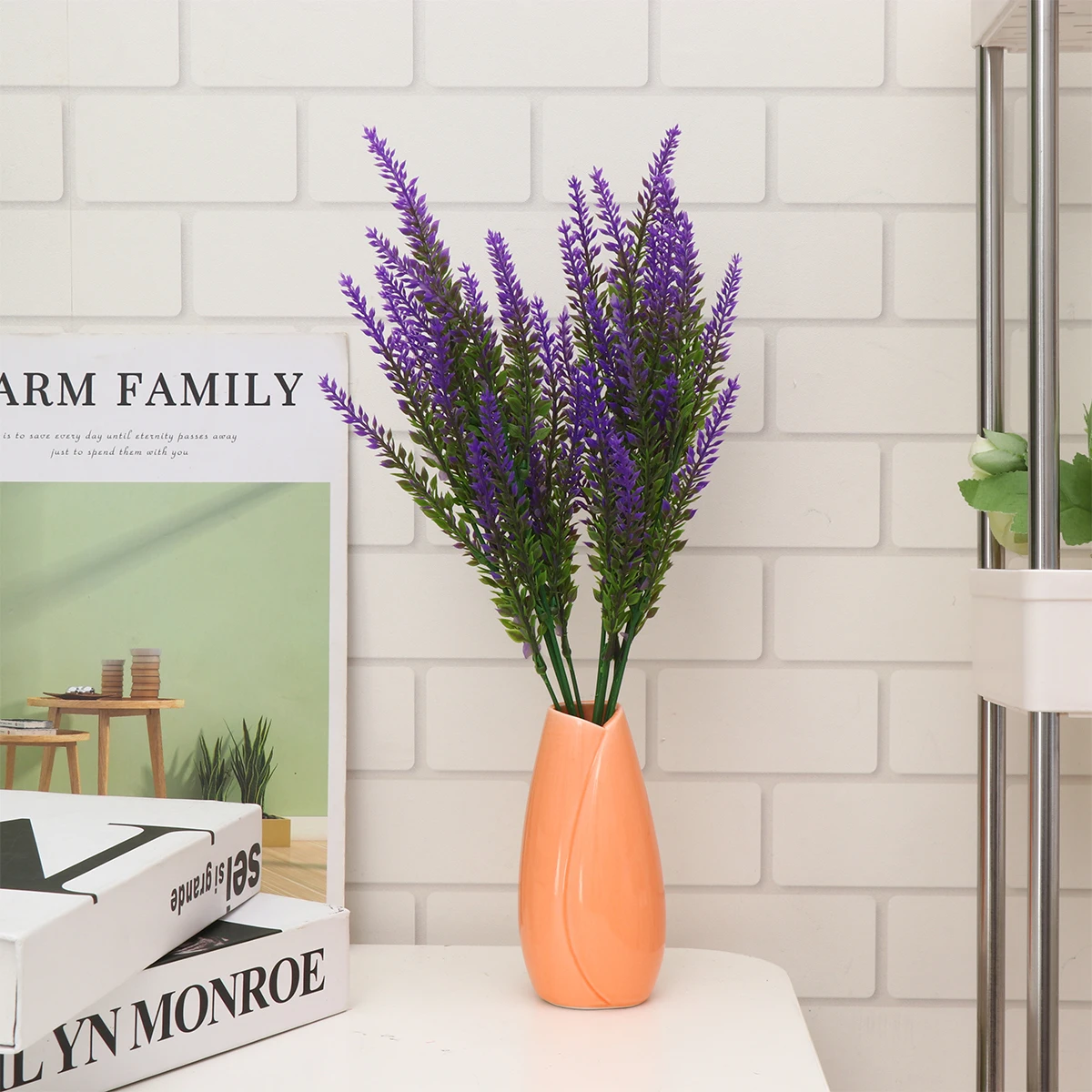 

6 Pcs Simulated Lavender Decorative Flowers Artificial Fake Simulation for Party Plant Bouquet