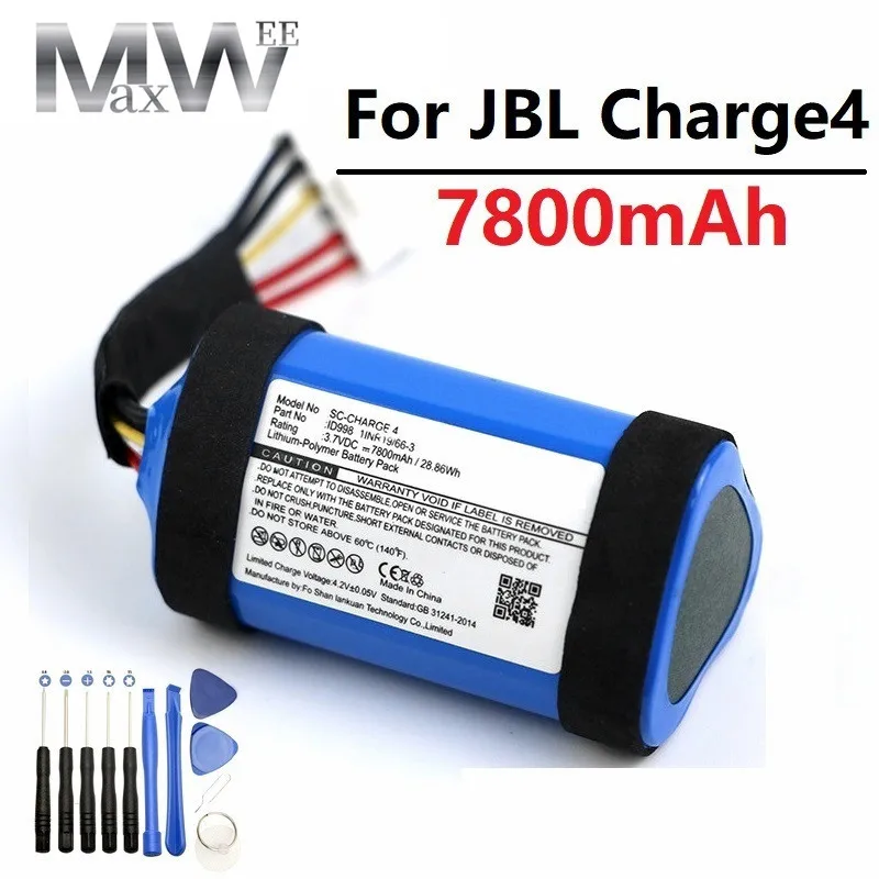 3.7v Replacement Battery For JBL Charge4 Speaker Parts for JBL Charge 4  ID998 IY068 SUN-INTE-118 Batteries Pack