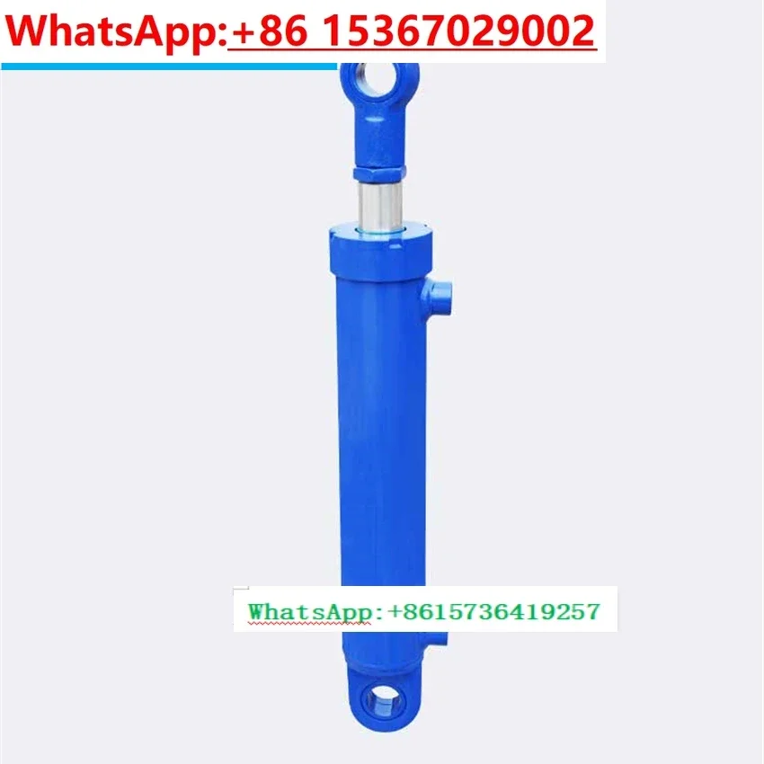 

1PC 100/150/200mm Strokes Hydraulic Oil Cylinder Heavy Duty Bidirectional Lifting Small Wood Splitter 5 Ton Hydraulic Cylinder